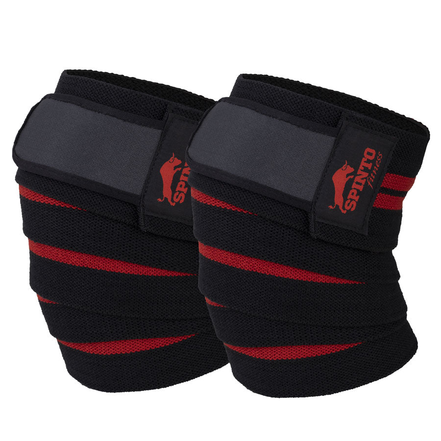 Spinto Velcro Knee Wraps for weightlifting,Durable gym wraps