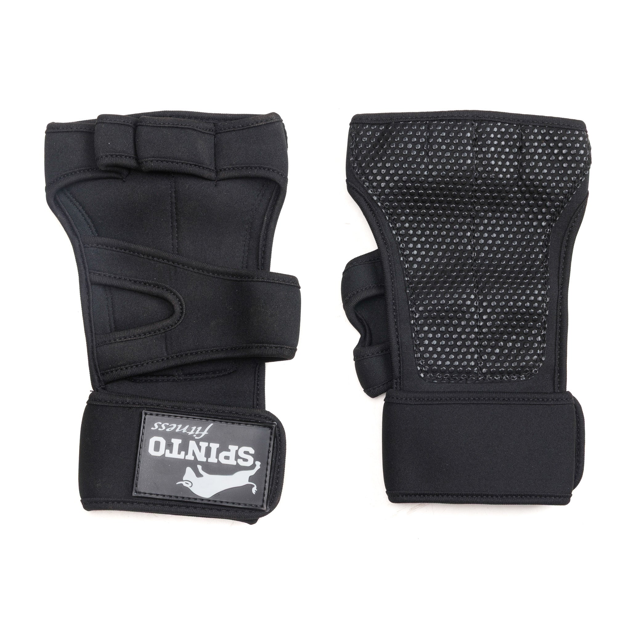 Spinto fitness Black wrist support gloves