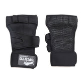 Spinto fitness Black wrist support gloves