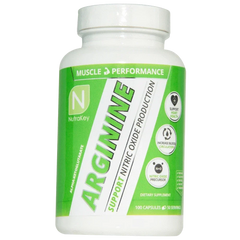 NutraKey Arginine 500mg, 100 Capsules