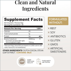 Elavite Colostrum Powder, 30 Servings