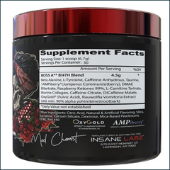 Insane Labz Boss A** B!#?h Pre-workout, 30 Servings