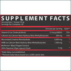 Nutrex Creatine+ HMB, 30 Servings